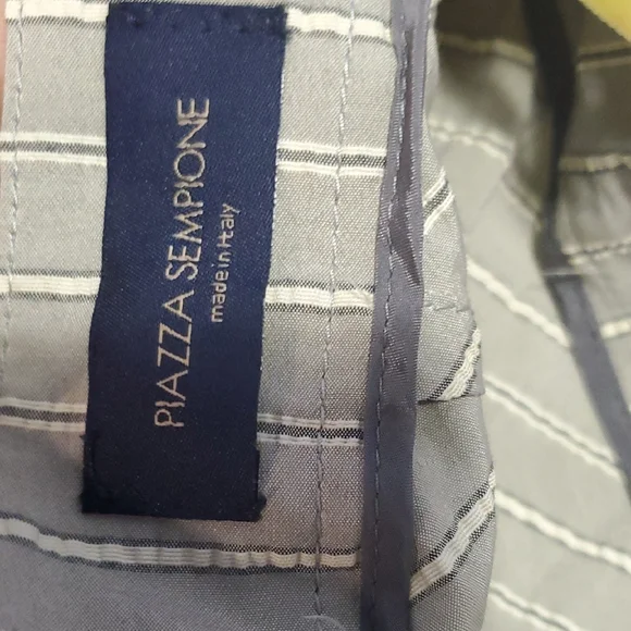 Piazza Sempione Grey White Midi A-Line Skirt